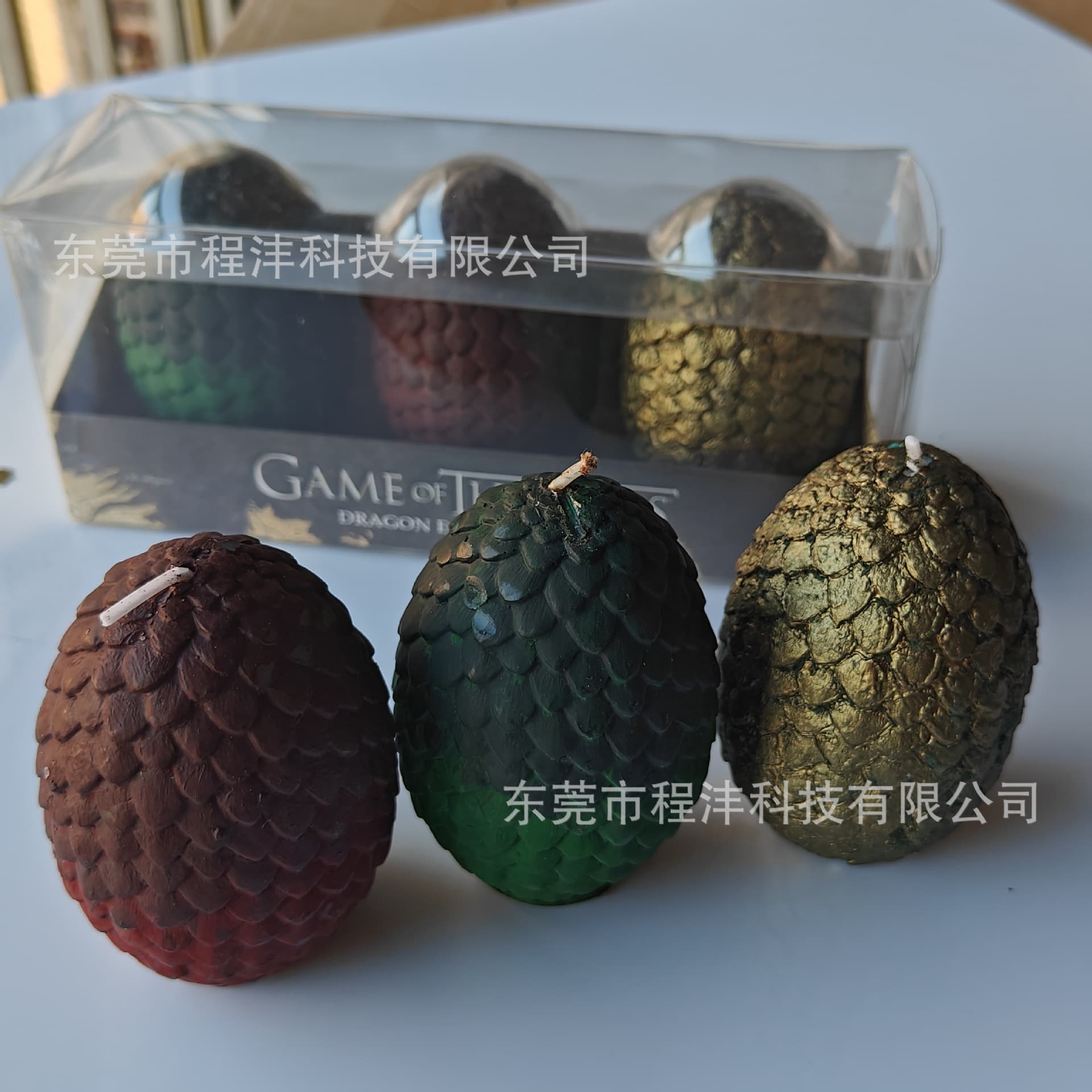 Game of Thrones - Dragon Family Dragon Egg Candles 3-Pack in Stock