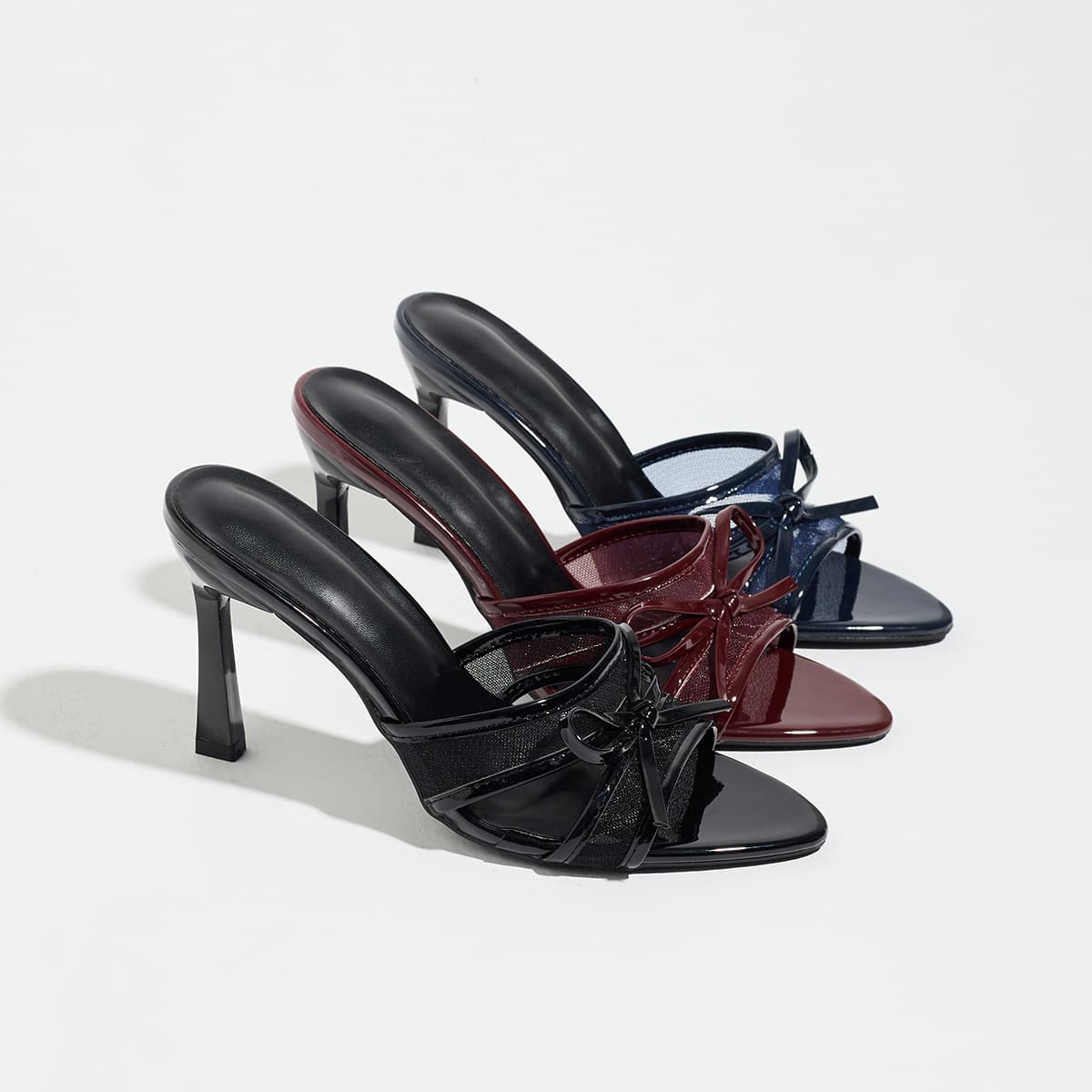 2026 cross-border foreign trade plus size women's solid color European and American gentle high heels, stiletto heels, fairy style and skirt temperament.