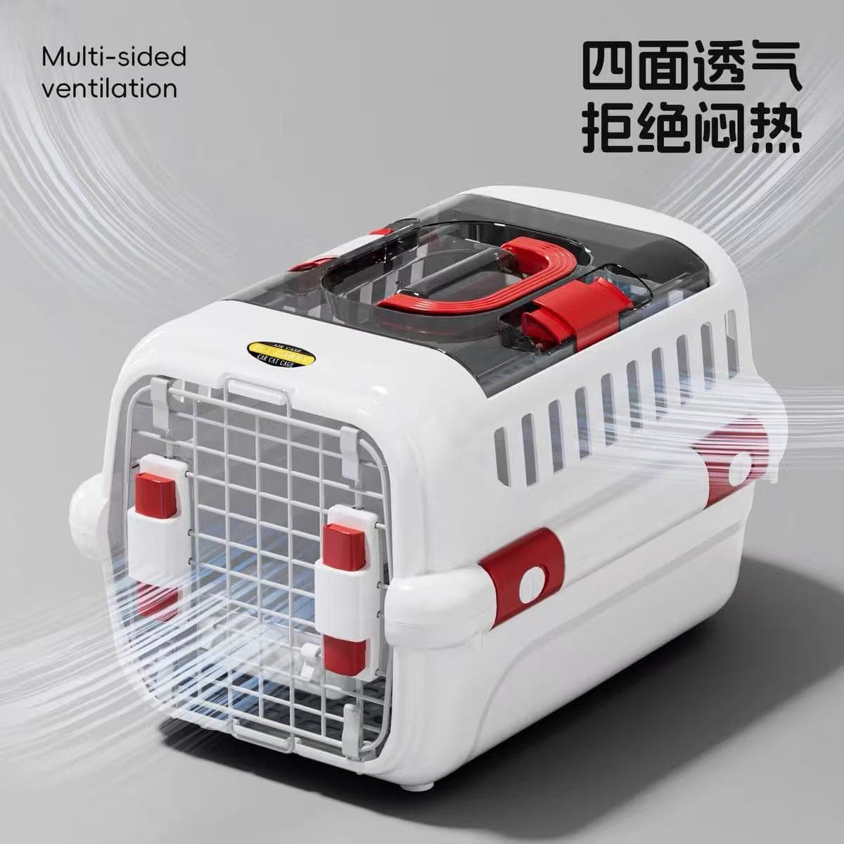 Cat Carrier Airline-Approved Dog Crate, Large Pet Travel Bag for Outdoor Use, Pet Transport Box with Backpack, Pet Nest