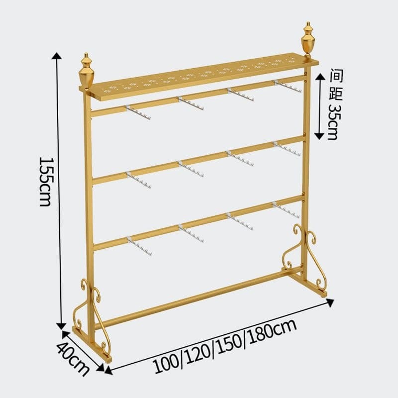 Shopping mall underwear shelf display rack island rack underwear bra hanging rack wall-mounted multi-layer socks display rack