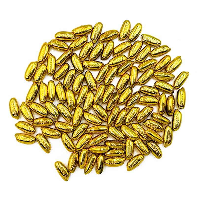 Cross-border golden melon seeds toy props activity simulation gold-plated melon seeds catching fake game chips opening golden melon seeds toys