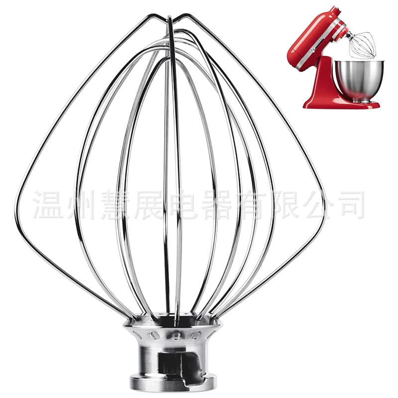 KitchenAid K45WW Stainless Steel 6-Wire Whip for Eggs and Cream, 4.5-5QT