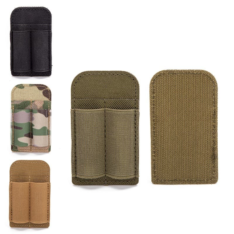 Cross-border 2-round Quick-Release Bullet Pouch Set 7.62mm Tool Velcro Panel Outdoor Multi-functional Attachment Strap