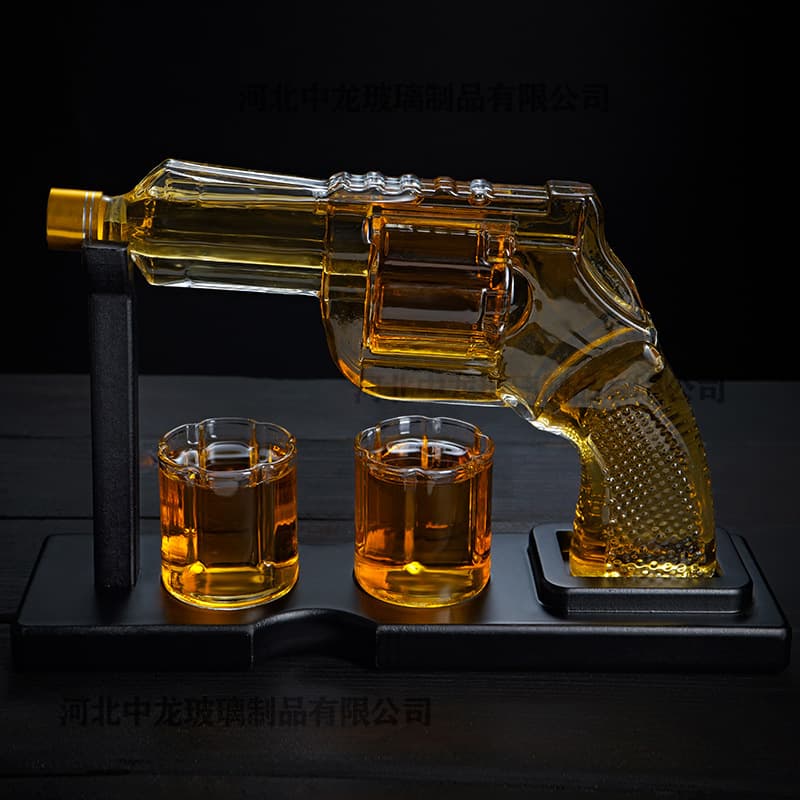 Glass pistol decanter white wine red wine bottle special shaped decanter craft wine bottle creative wine bottle