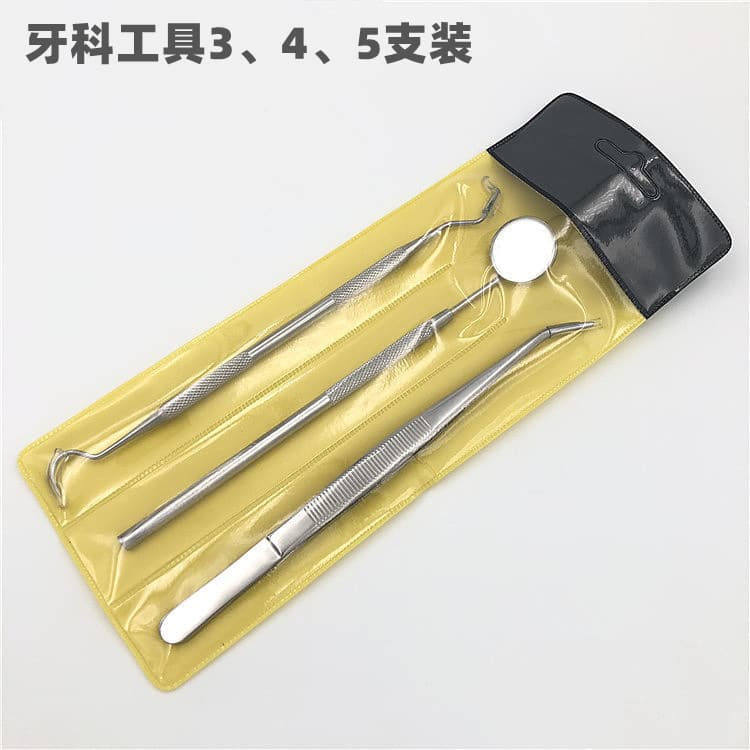 Stainless Steel Dental Tools Kit Quality Oral Mirror Probe Tweezers Set Home Use Combination Tool Hardware Tools