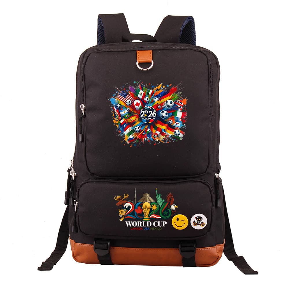 Cross-border 2026 USA World Cup Football Backpack Student Men Women Travel Leisure Backpack Fan Campus School Bag