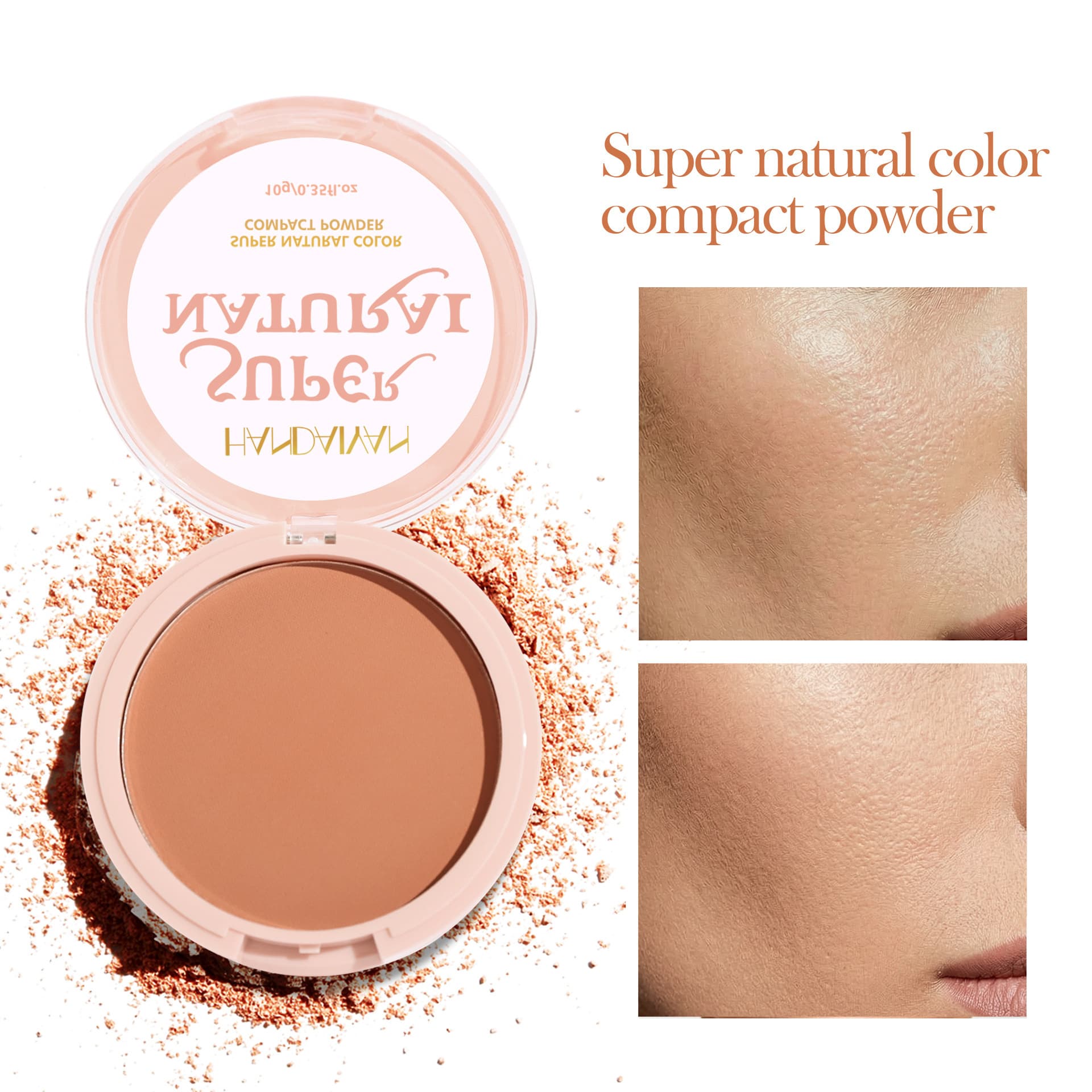 handaiyan Han Deyan Cross-border 8-Color Setting Powder Compact, Concealer, Long-lasting, Waterproof, Sweatproof, Oil Control