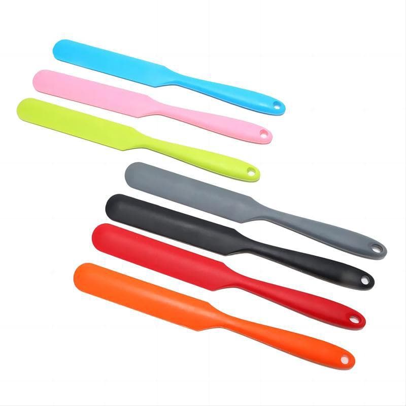 Factory Direct Silicone Integrated Long Spatula 24CM, Cream Mixing Spreader, Butter Scraper, Cake Baking Tool