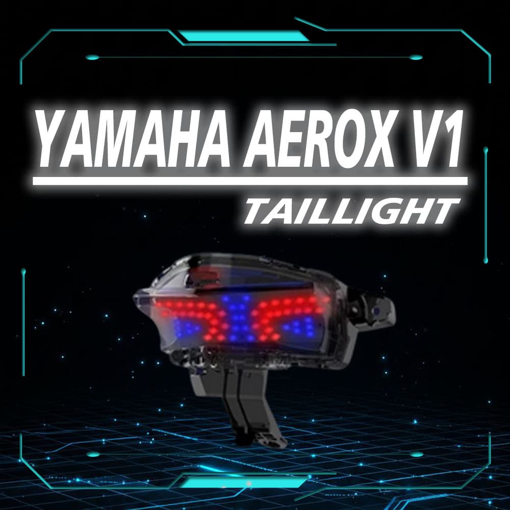 Compatible with YAMAHA AEROX V1 Motorcycle LED Brake Tail Light Modification Kit Turn Signal Brake Light