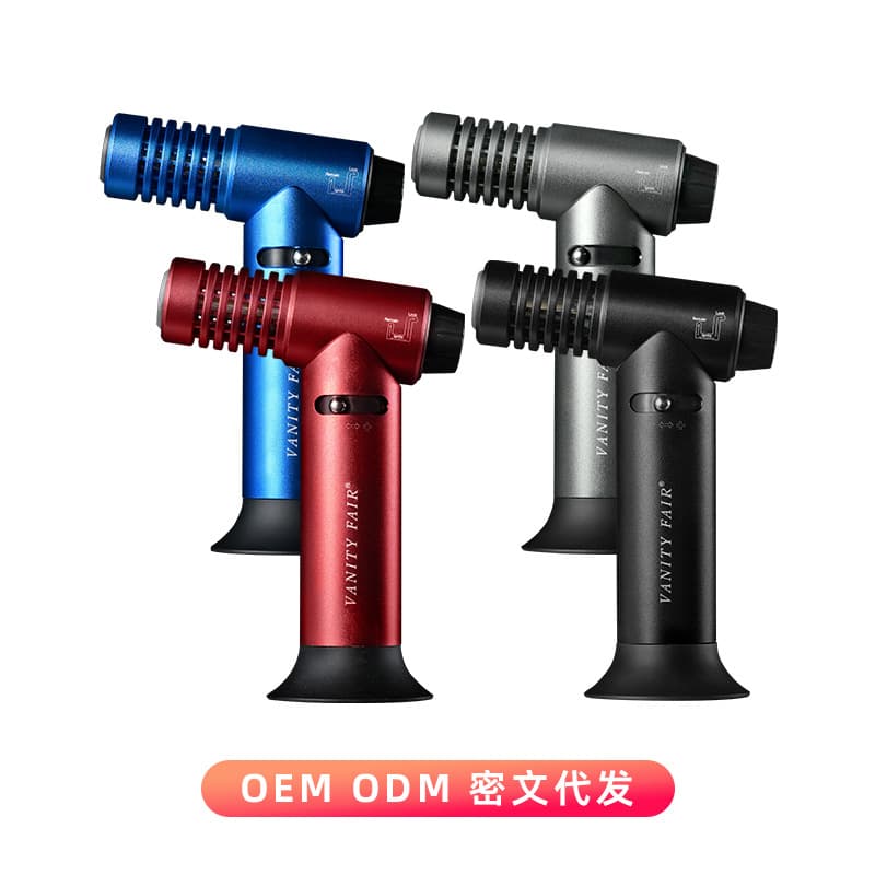 VANITYFAIR Cigar Torch Lighter, Windproof Single-Jet Flame Metal Lighter, Wholesale In Stock
