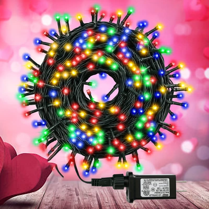 2026 New Cross-border Dropshipping 1 Pack 114 Feet Outdoor Christmas Light String 300 LEDs