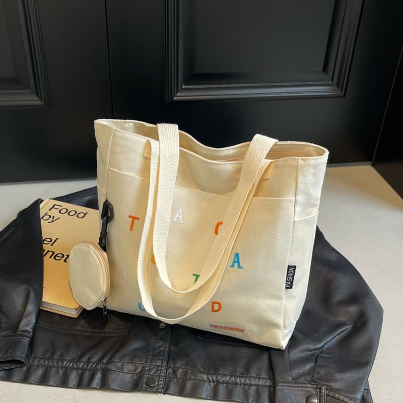 2024 New Retro Simple Messenger Bag Fashion Handheld Tote Bag Tote Bag Commuting Casual Large Capacity Bag