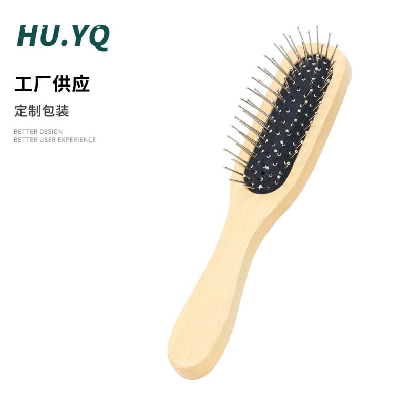 In Stock Steel Needle Cushion Wig Comb Air Cushion Comb Scalp Massage Comb Hair Smoothing Hair Care Hairdressing Cushion Wood Comb Factory