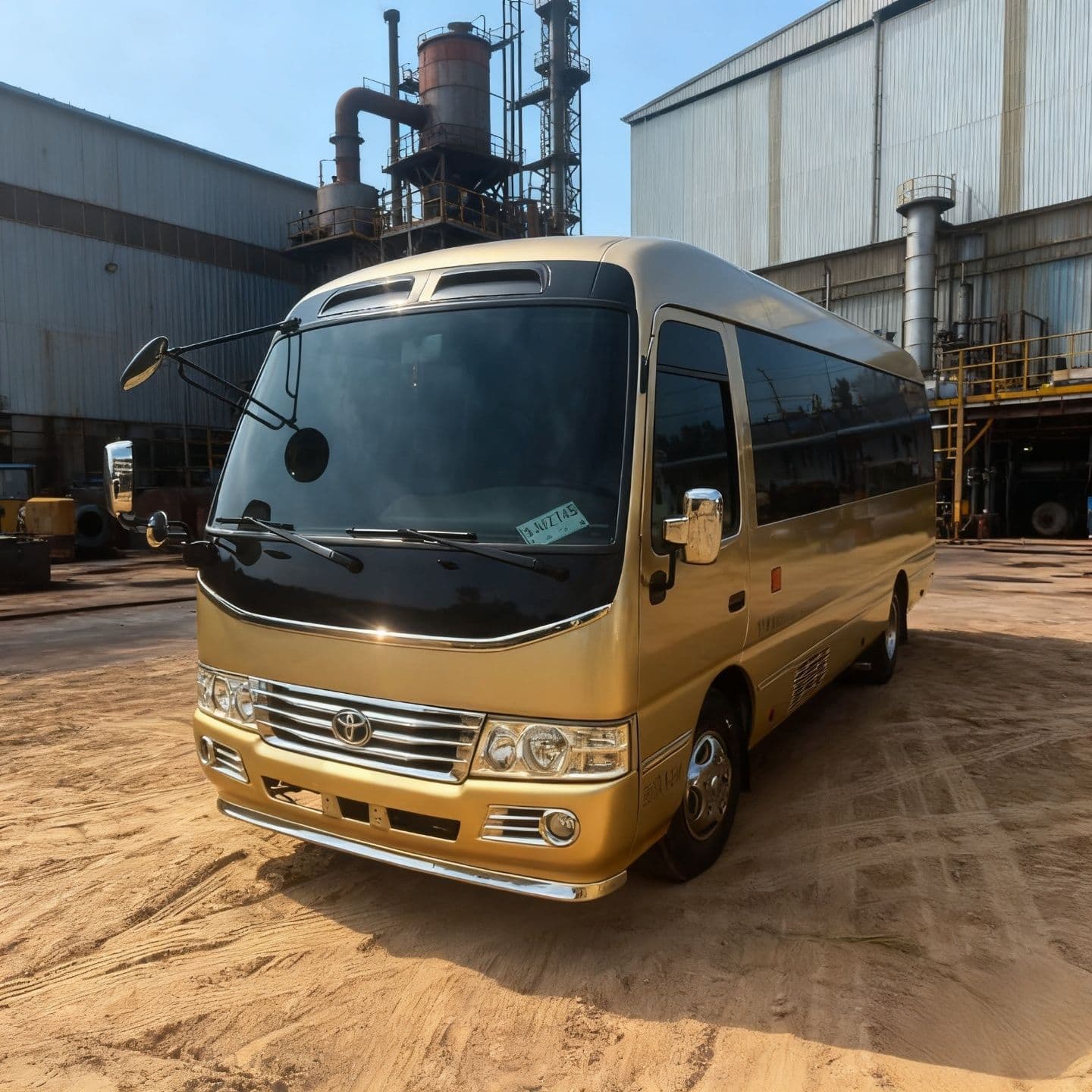 Cross-border Coaster Luxury Minibus Factory Enterprise Commuter Coach 22-Seater Business Tourism Reception Vehicle