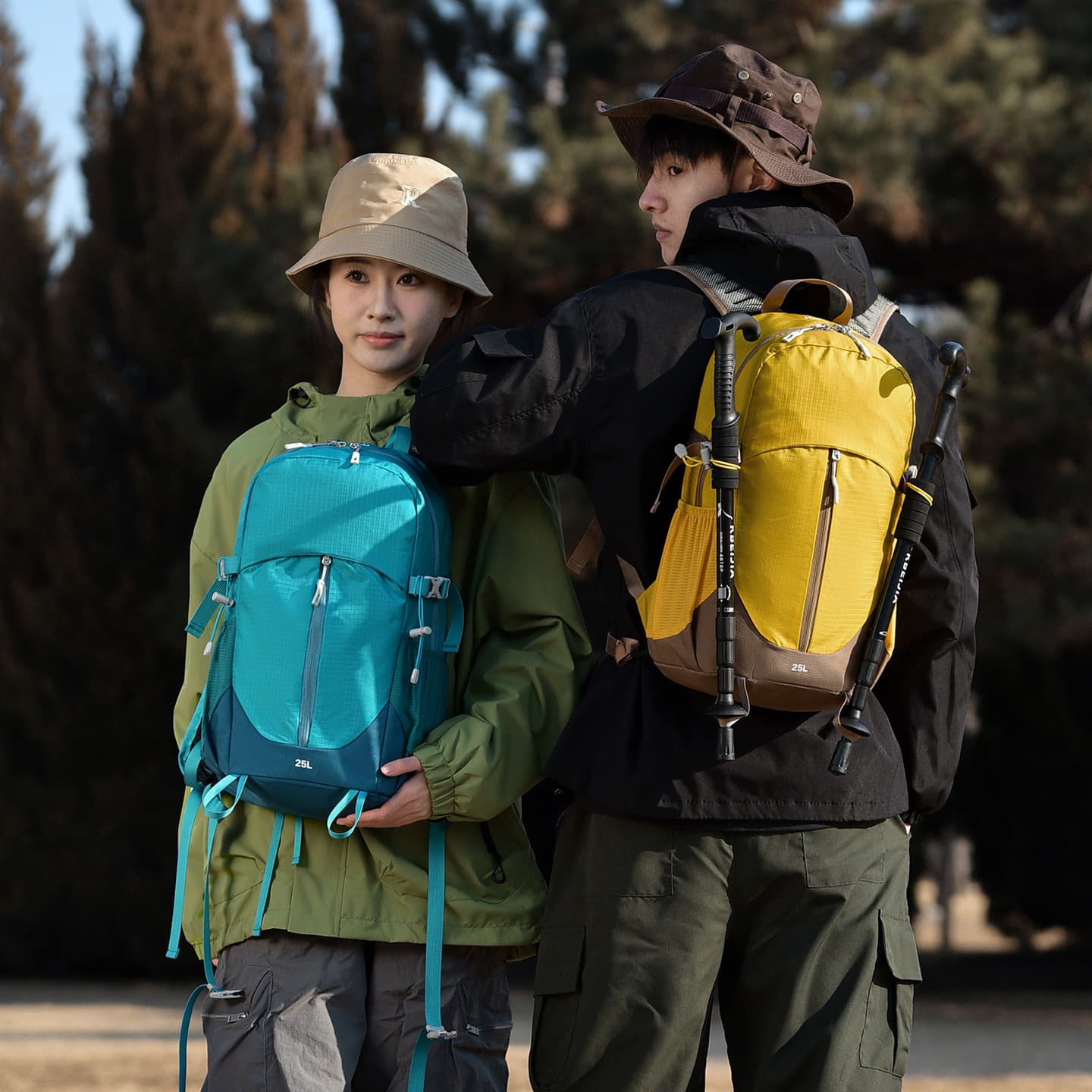 Water-Resistant Large Capacity Hiking Backpack for Men and Women, Versatile and Durable