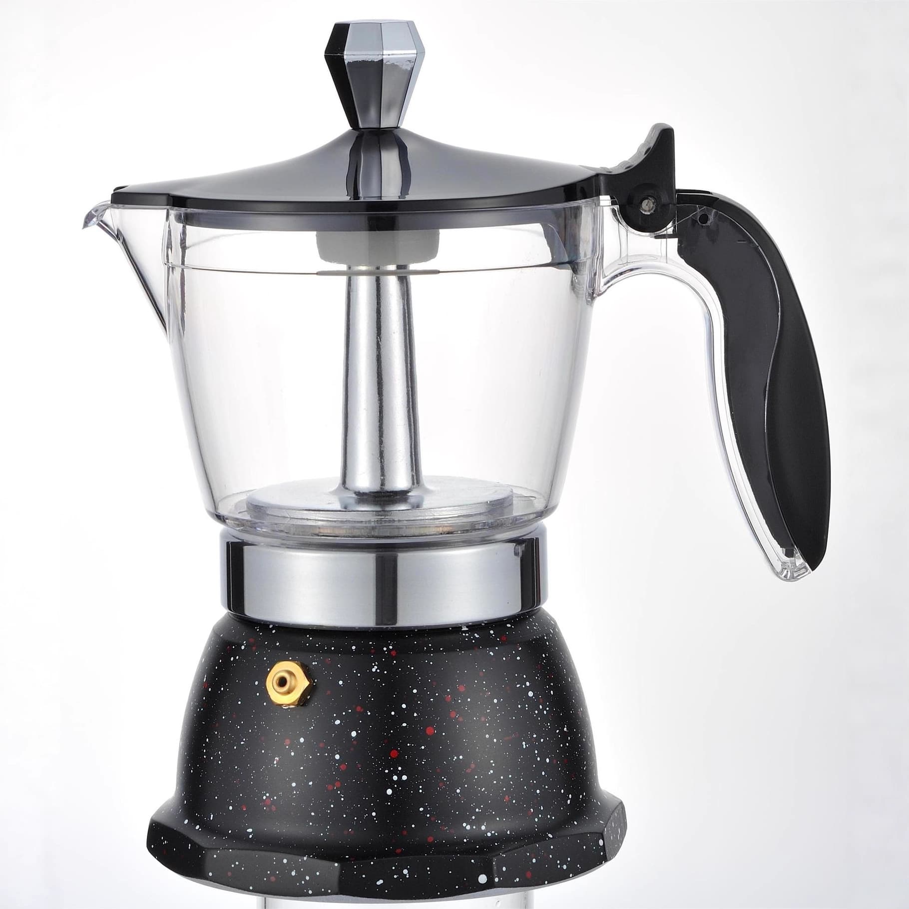 Industrial & Trade Electric Ceramic Home Mocha Pot Hand Brew Concentrated Aluminum Coffee Pot Electric Ceramic Stove Gas Portable Food Grade