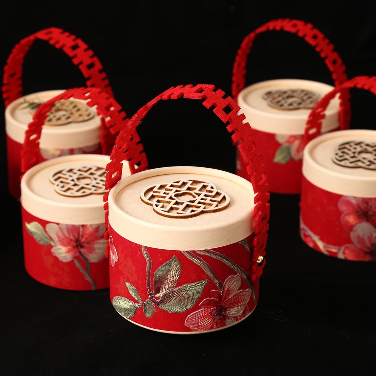 Chinese Wedding Candy Box Steamer Creative Wedding Candy Empty Box Gift Table Candy Box