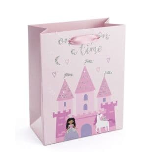 Princess Party Favor Gift Paper Bag, Birthday Full Moon Party Gift Wrapping Bag, Princess Theme Party Tote Bag