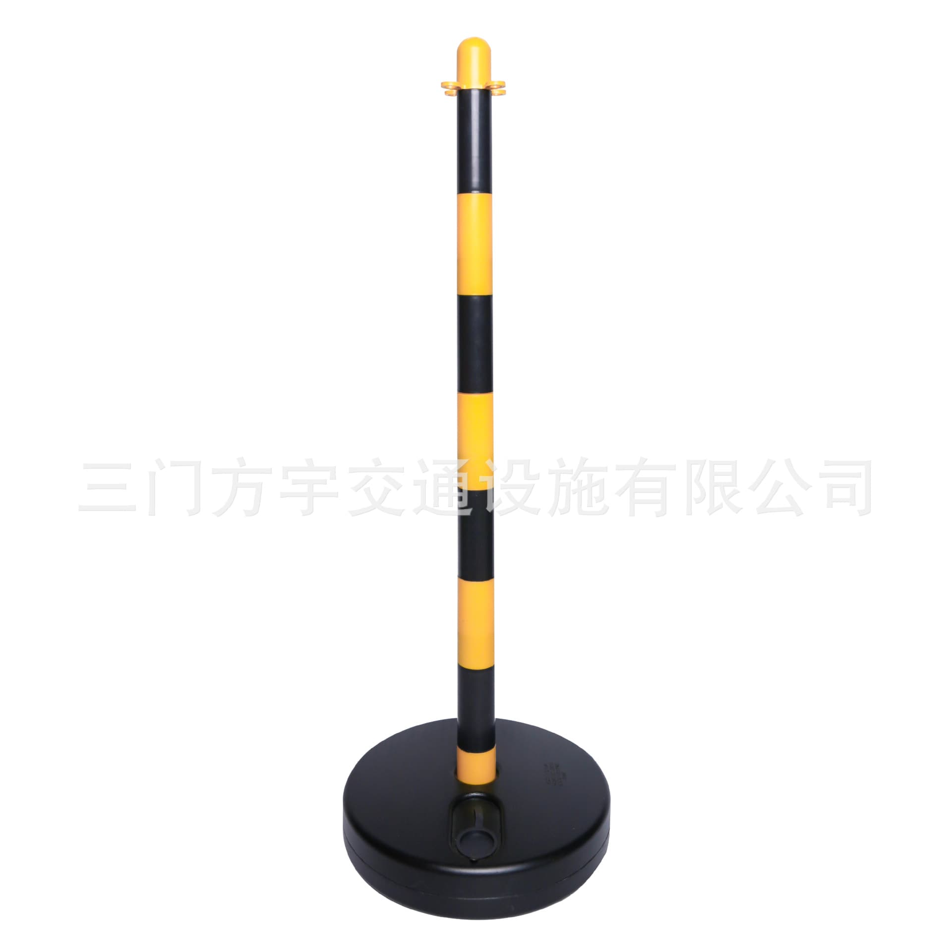 Plastic Warning Post Water-Filled PE Flexible Cone Individual Isolation Post with Chain Conical Style Red/White/Black/Yellow Bollard