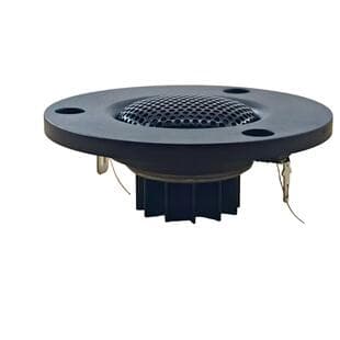 Audiophile-grade 3-inch silk dome tweeter panel with heatsink,