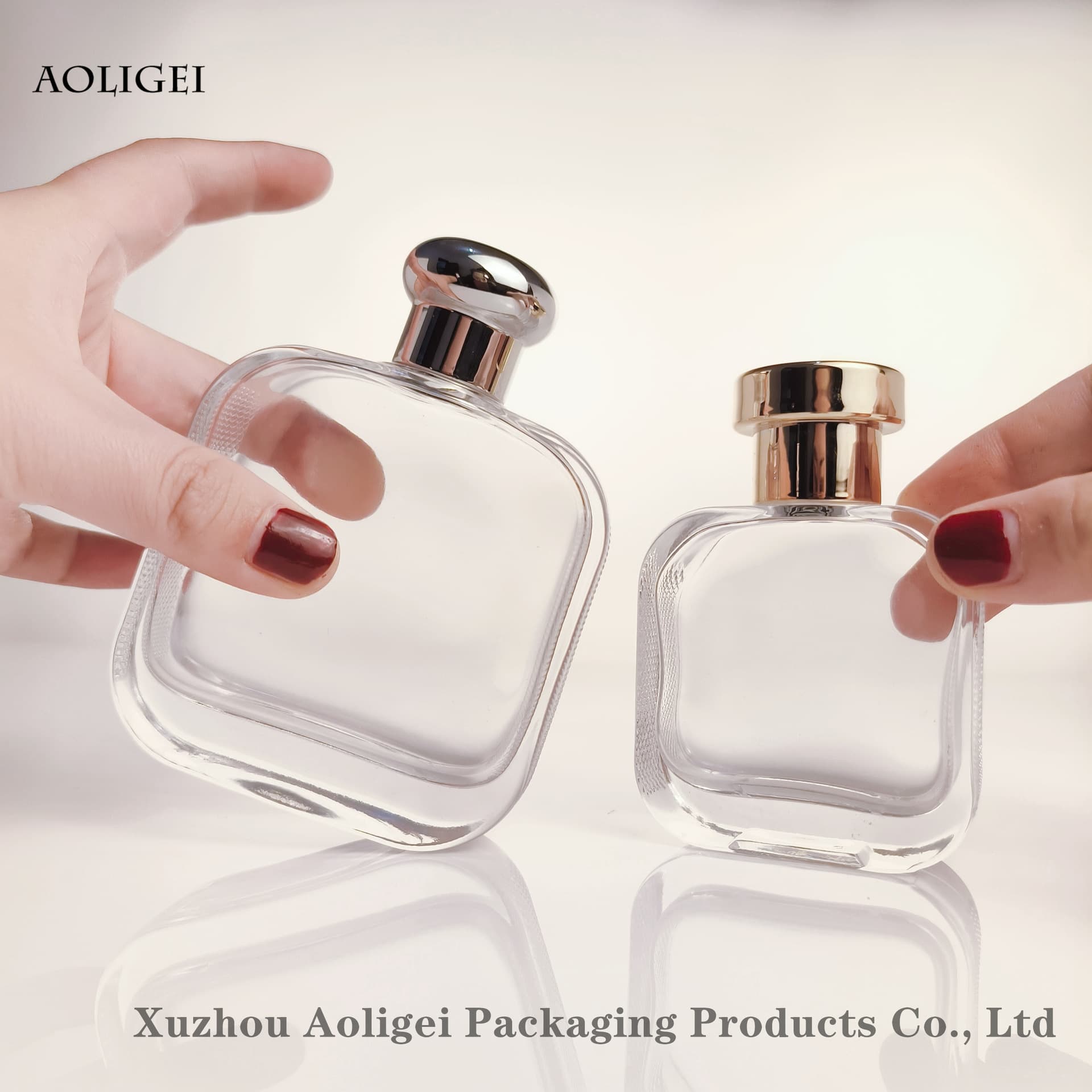 Spot wholesale 100ml bayonet flat square perfume bottle crocodile rhombus spray bottle perfume bottle advanced