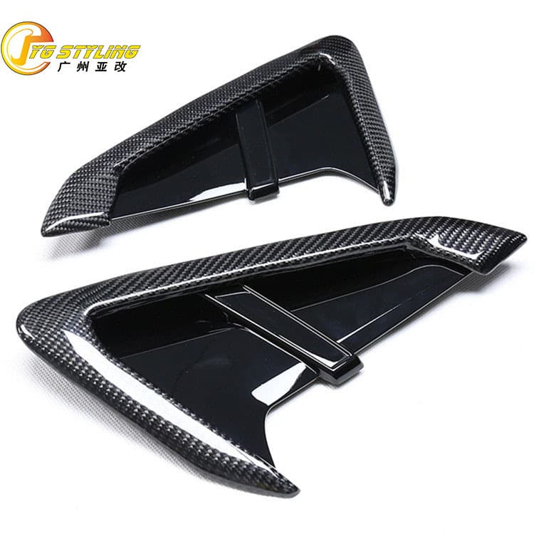 Carbon Fiber / Gloss Black Fender Vent Side Gills for BMW New X3 G01 G08 to F97 X3M X4 to X4M