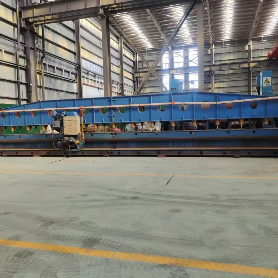 12-meter edge milling machine produced by Wuxi Zhouxiang, Taian frequency converter, automatic machine tool equipment for metal sheets.
