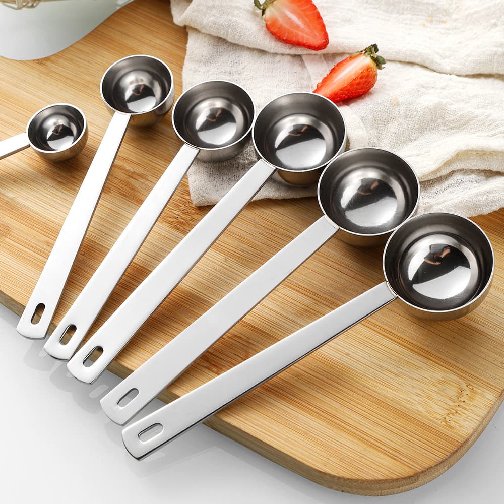 304 stainless steel coffee bean measuring spoon fruit powder spoon coffee milk powder spoon measuring small spoon baking tool measuring spoon