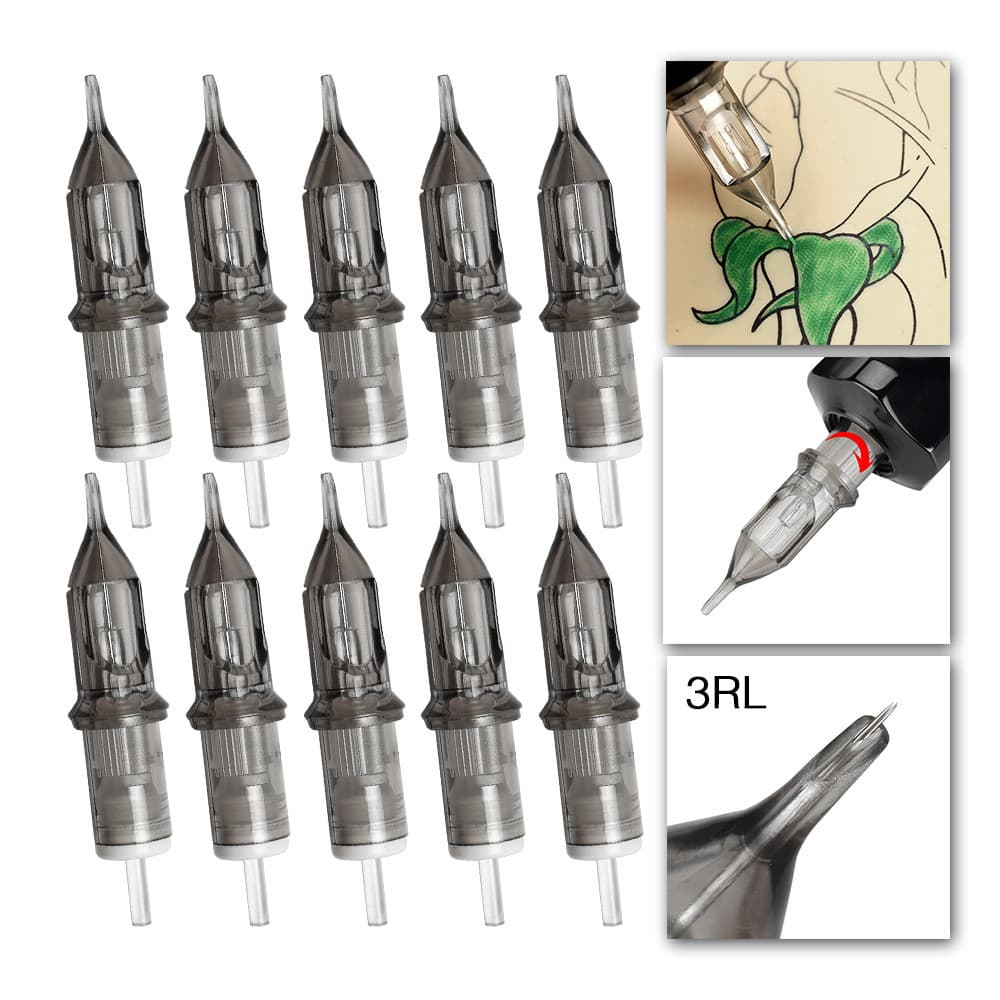 Gray bulk 0.35mm needle wire cartridge needle tattoo integrated needle 10 pieces secant fog machine tattoo tattoo supplies