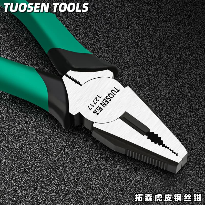 Tuosen Hardware Wire Cutting Pliers Flat Nose Pliers 6 Inch Effort-saving Tiger Pliers Multifunctional Industrial Grade Electrician 8 Inch Tiger Pliers