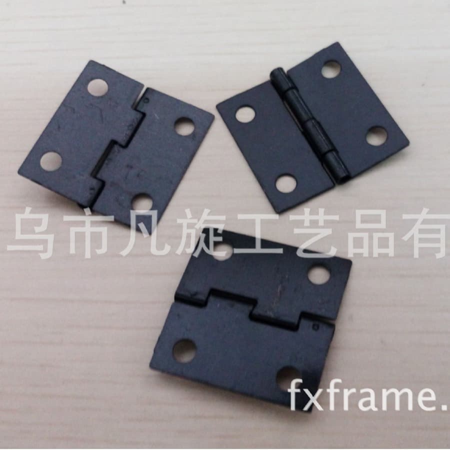 Photo frame crafts, hinges for photo frames, 25*25mm hinges, available in black, gold, and silver.
