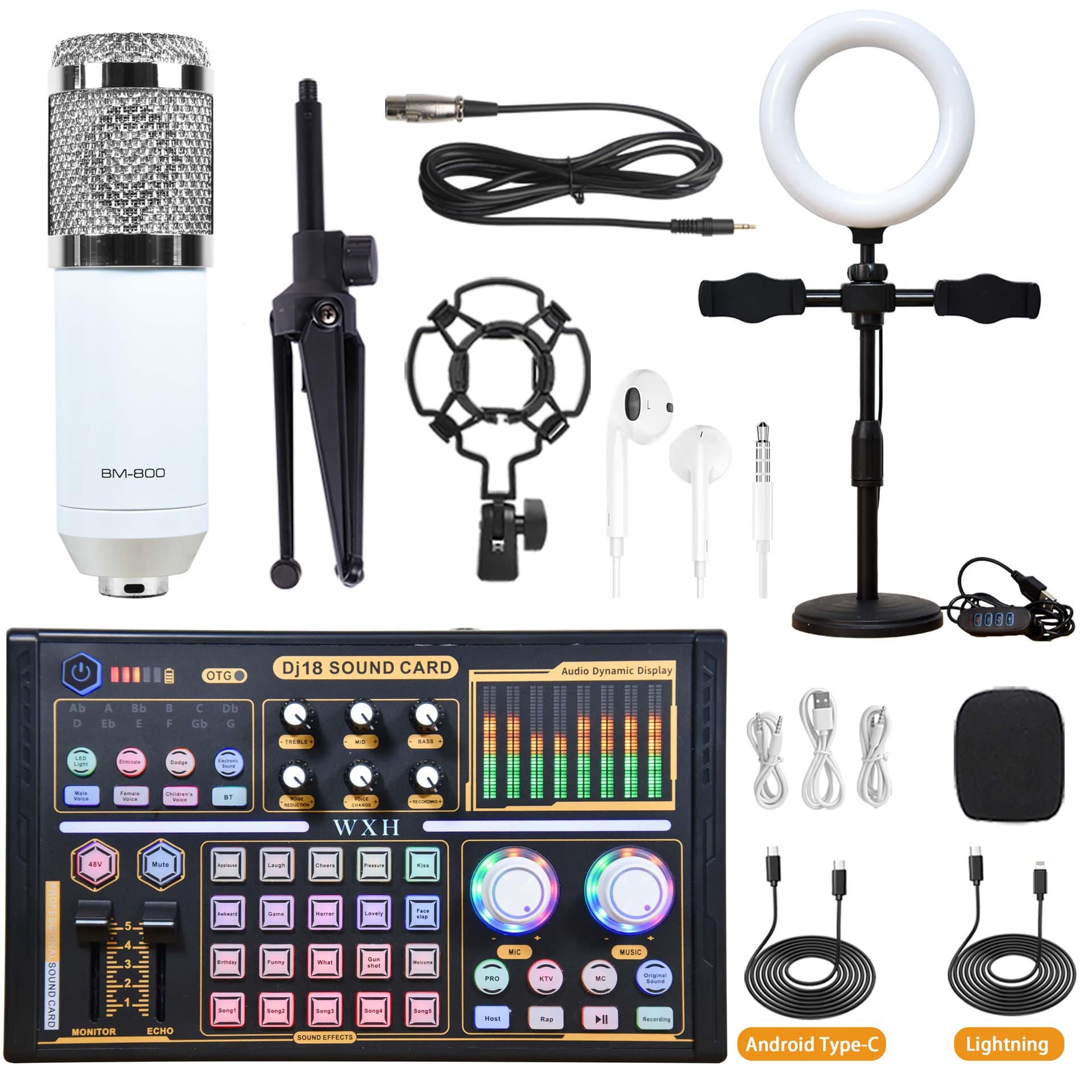 HiFi Professional Audio Equipment Tuning Mixer Family Karaoke Live Broadcast Full Set of Equipment Cross-Border Factory Wholesale