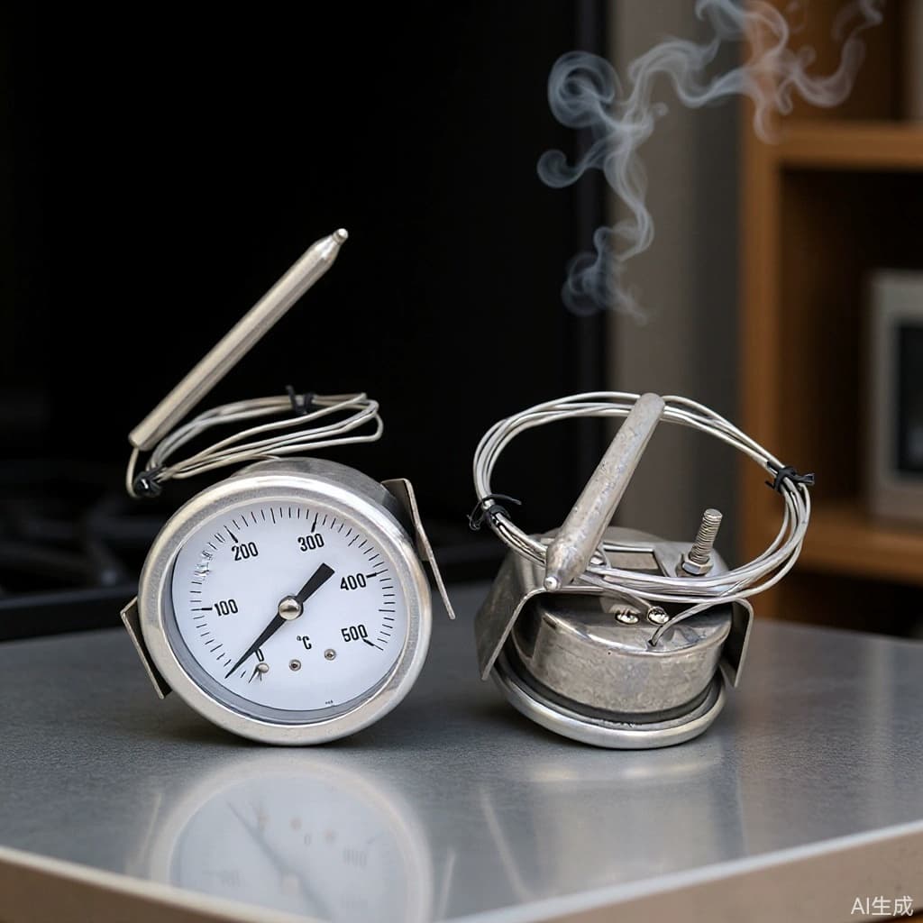 Pressure-Type Thermometer for Ovens and Pizza Ovens