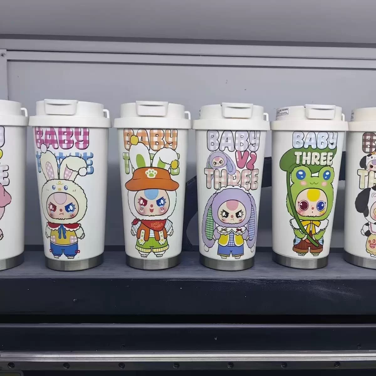 ✅ Kids 3-Year-Old Dual-Drink Coffee Cup Ins Stainless Steel Insulated Cup with Rope, Cartoon 3D Straw Cup, Water Cup, Gift Cup