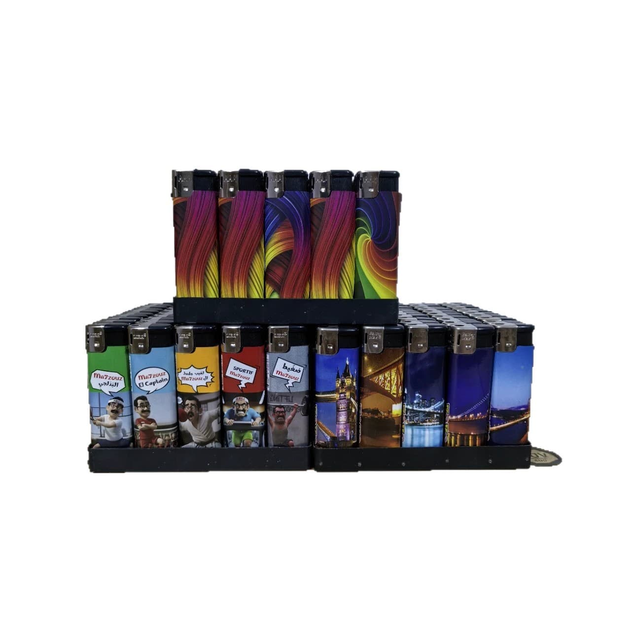 Lighter Factory 388 Wrapped Paper Foreign Trade Export Edition Refillable Electronic Open Flame Lighter Thickened Plastic Lighter