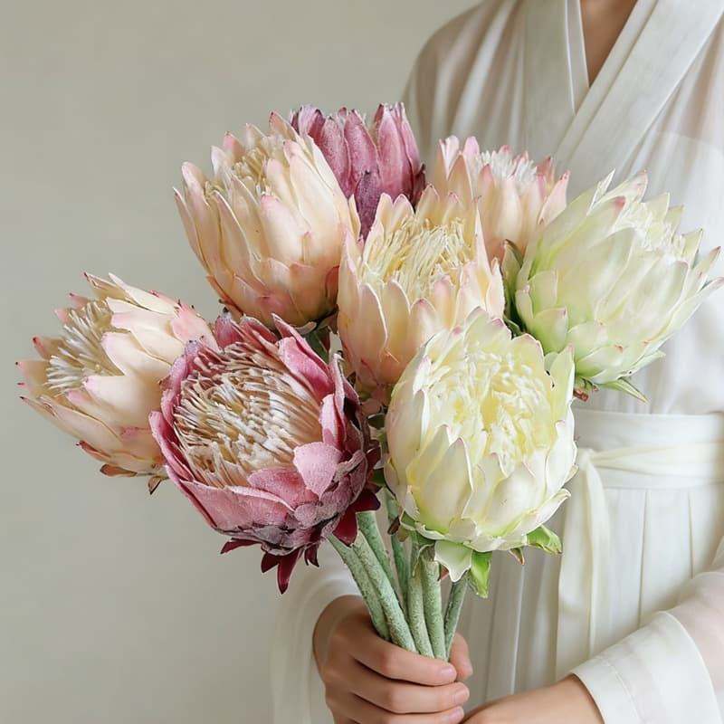 Single Nordic thistle fake flower home wedding decoration ornaments wedding photography props simulation emperor flower simulation flower