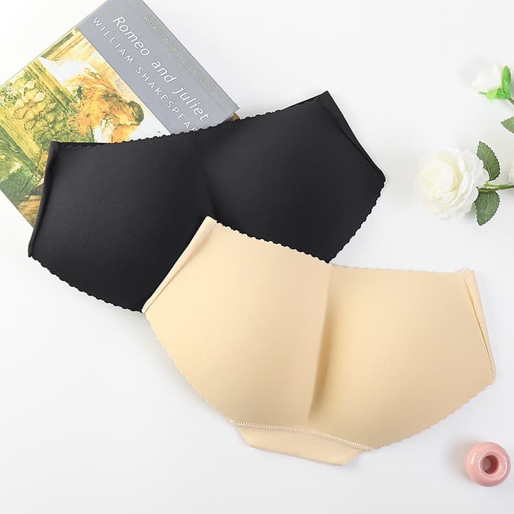 Southeast Asia hot-selling low-waist hip-enhancing panties, fake butt factory direct seamless triangle panties hollow breathable peach butt.