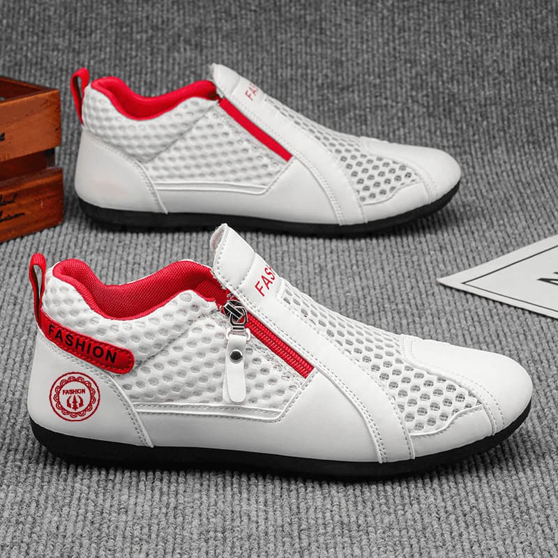 Slip-on Flywoven Mesh Shoes Men's Shoes 2026 Summer New Breathable Mesh Lightweight Mesh Shoes Men's Sports Casual Shoes