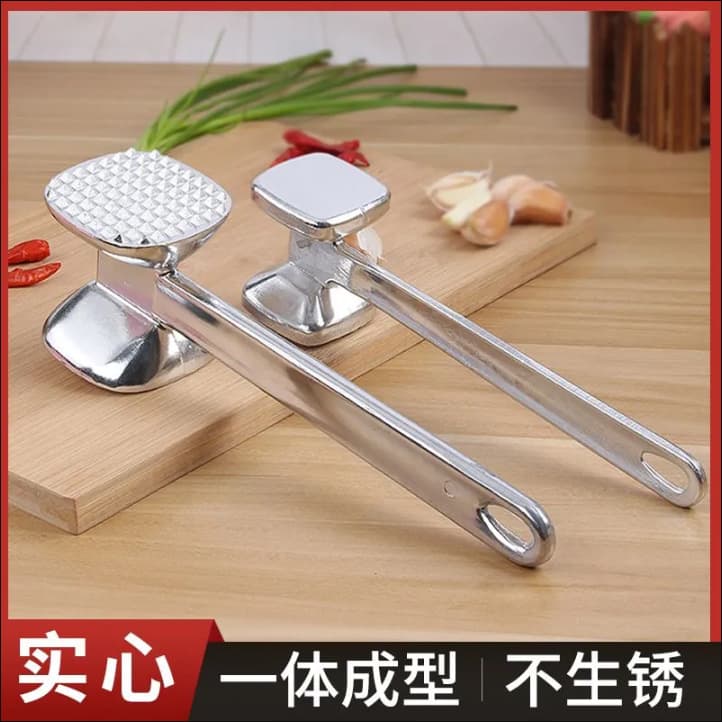 Household kitchen tool aluminum alloy double-sided meat hammer, tenderizing hammer, round hammer tenderizer, hotel steak tendon breaker