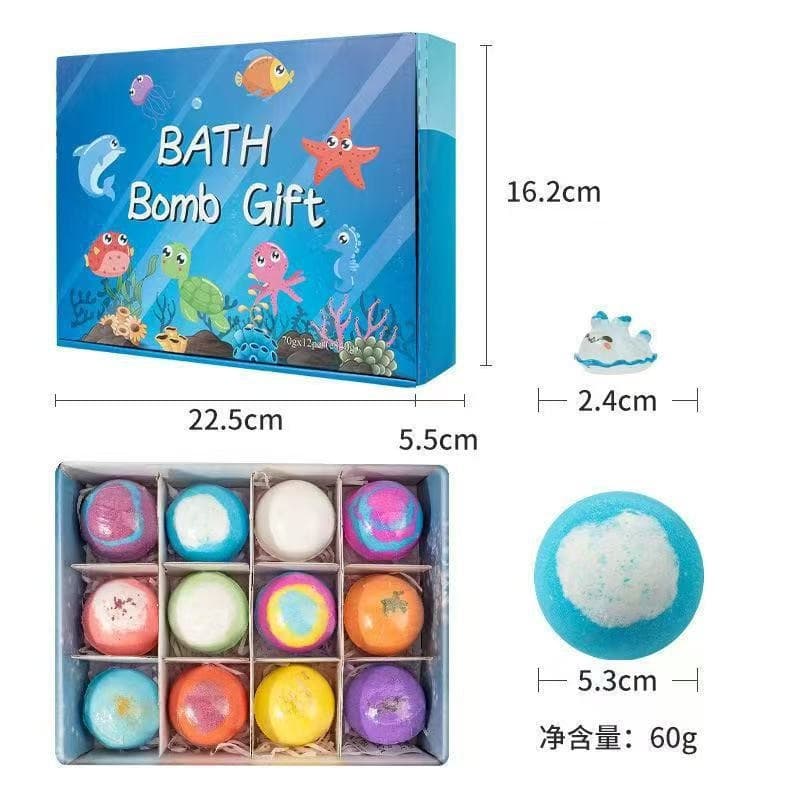 Viral Cross-Border Bath Salt Ball Kids Bath Bomb Toy Twelve Zodiac Theme Bath Ball Amazon Sea Salt