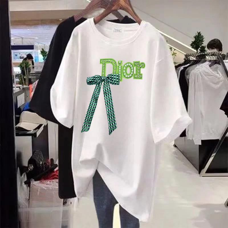 Plus Size 150kg New Summer Clothes Oversize Extended Version T-Shirt Skirt Young Mid-Length Flesh-Covering Loose Top for Women