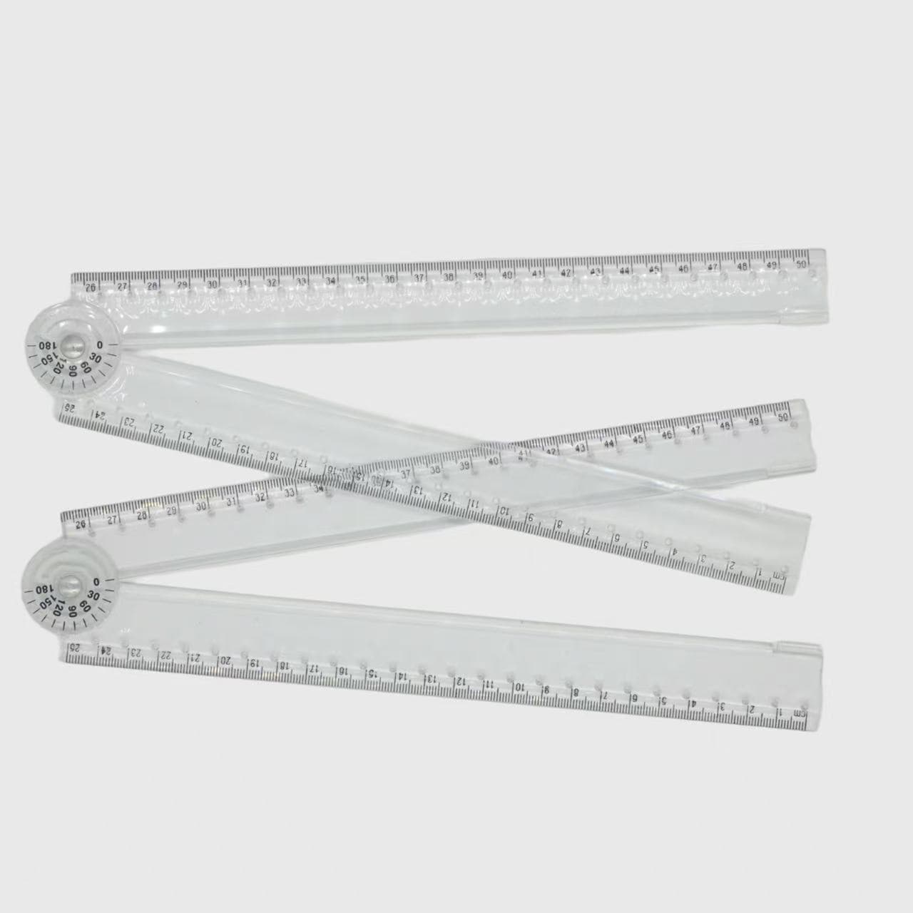 Folding ruler stationery student ruler 20cm ruler