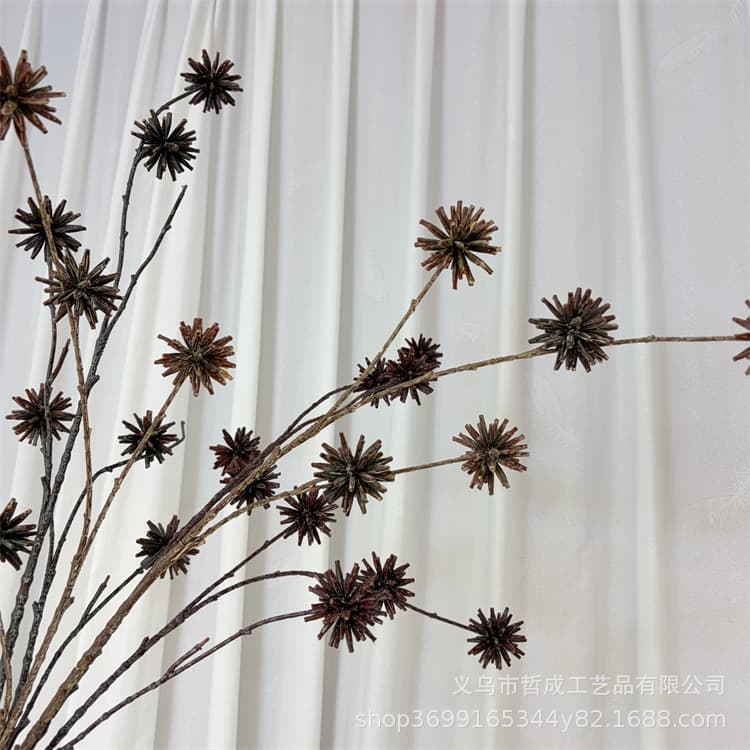 Camptotheca tree bionic dry dry Zen style with materials Camptotheca tree sample room floral design photo props