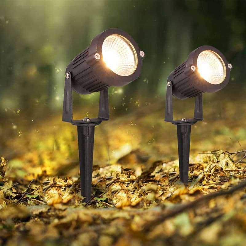 Ground Spike Tree Light with COB Technology, Waterproof Garden Lawn Spotlight for Villa Landscape Projection, Outdoor LED Spike Tree Light