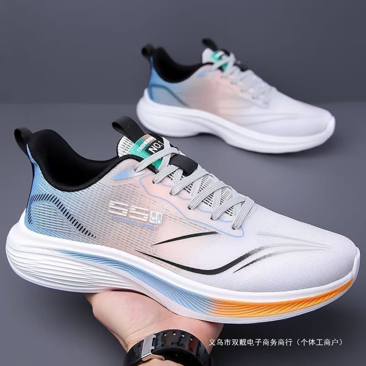 Autumn Winter Versatile Casual Lightweight Soft Sole Cushioned Running Shoes Men's Ultra-Light Breathable Mesh Sports Shoes Racing Running Shoes