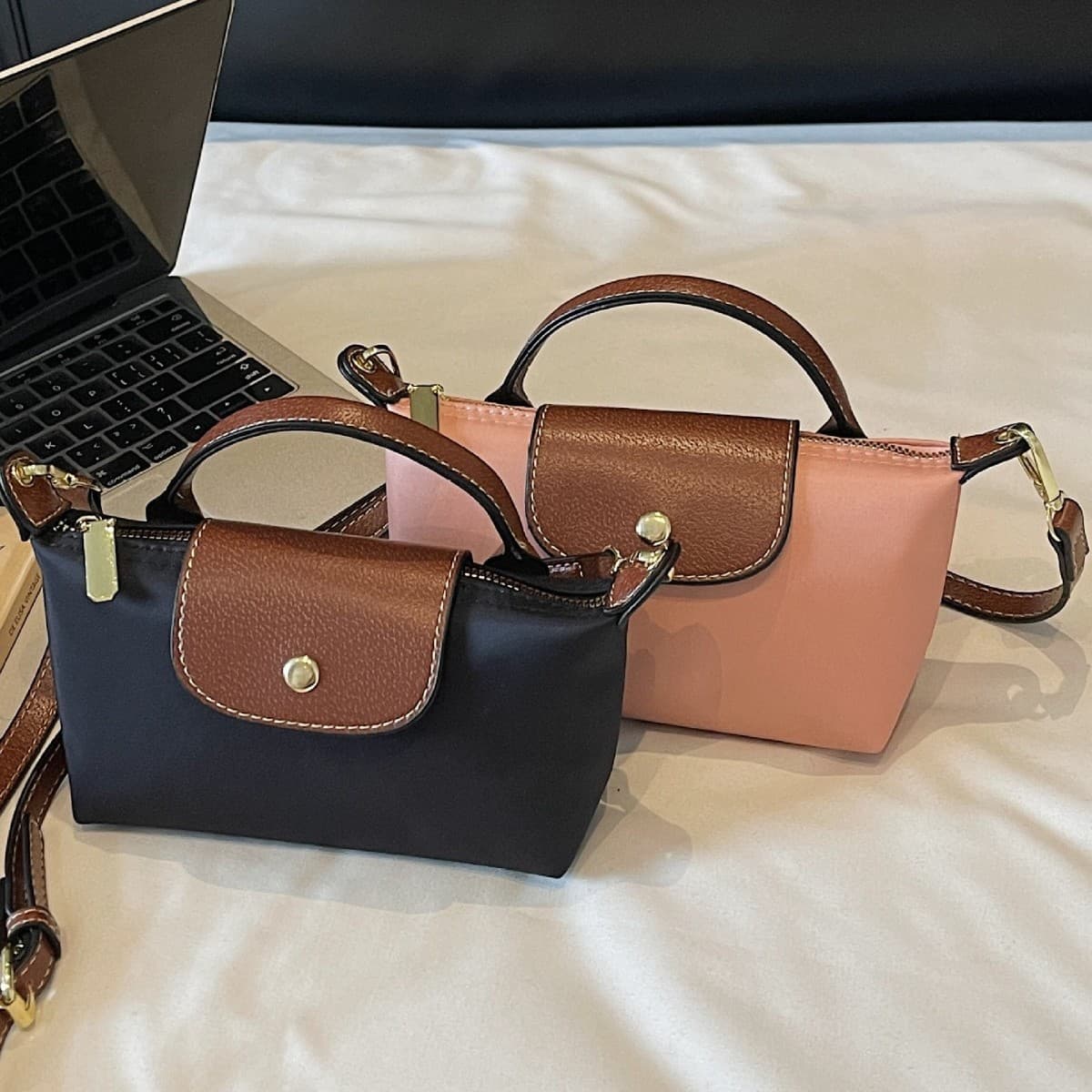 Cross-border 2026 Summer Women's Shoulder Bag Crossbody Handheld High-end French Nylon Dumpling Bag Small Bags Xiang Bag Mini