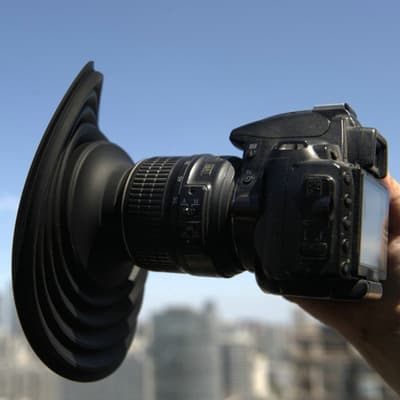 Amazon Best-Selling Lens Hood for DSLR Cameras, Light Blocking Silicone Hood