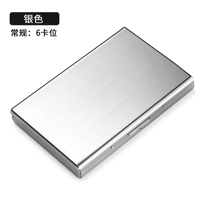 Stainless Steel Card Holder Men Anti-Magnetic RFID Blocking 2025 New Bank Card Clip High-End Metal Card Case Business Card Holder