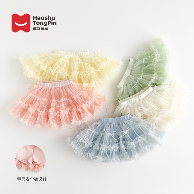 Spring New Girls Dopamine Color Tulle Skirt Trendy Drop Shipping