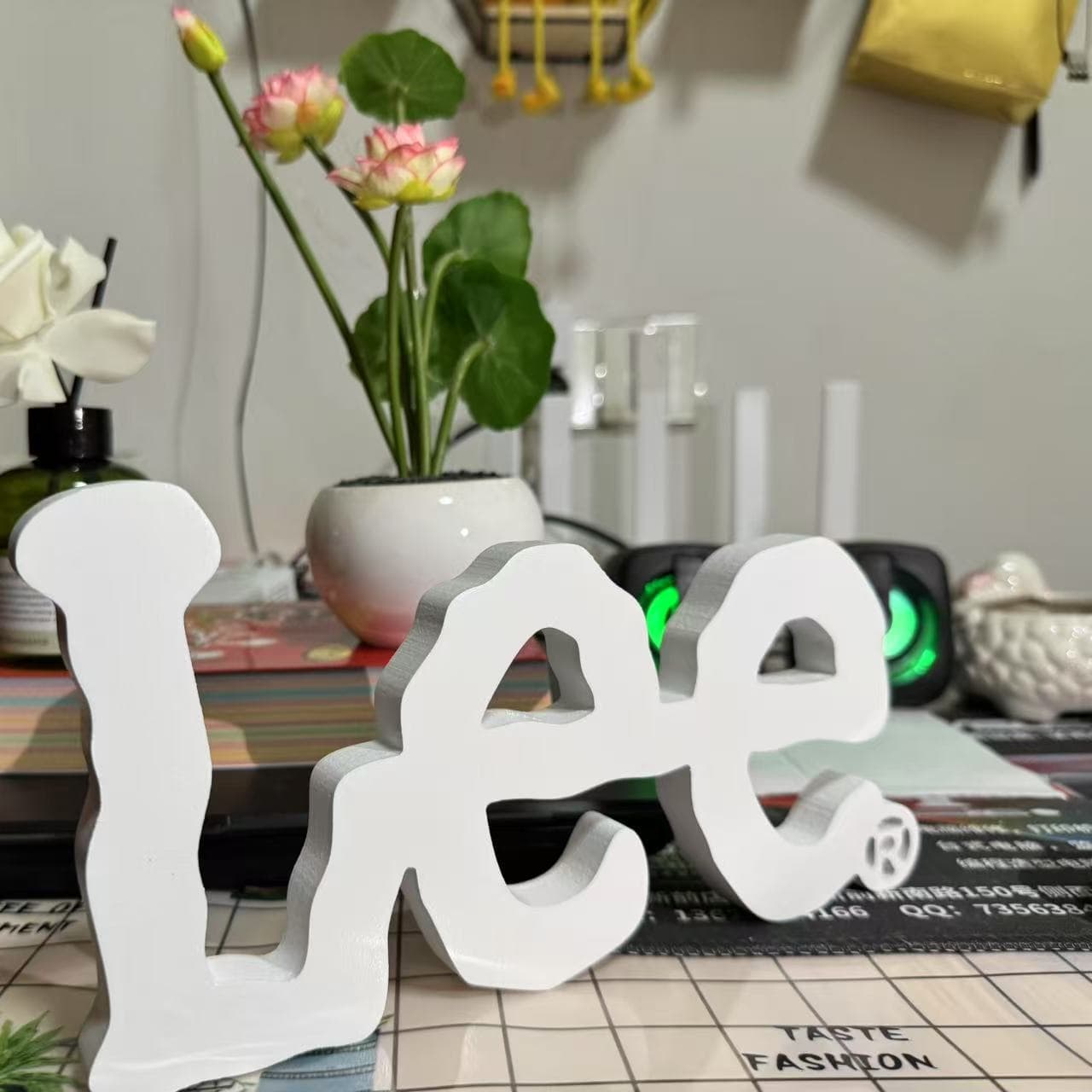 Lee New Wooden Letter Ornaments - Suitable for Decoration, Ins Style, Modern Minimalist Wood Art
